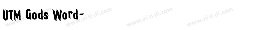 UTM Gods Word字体转换
